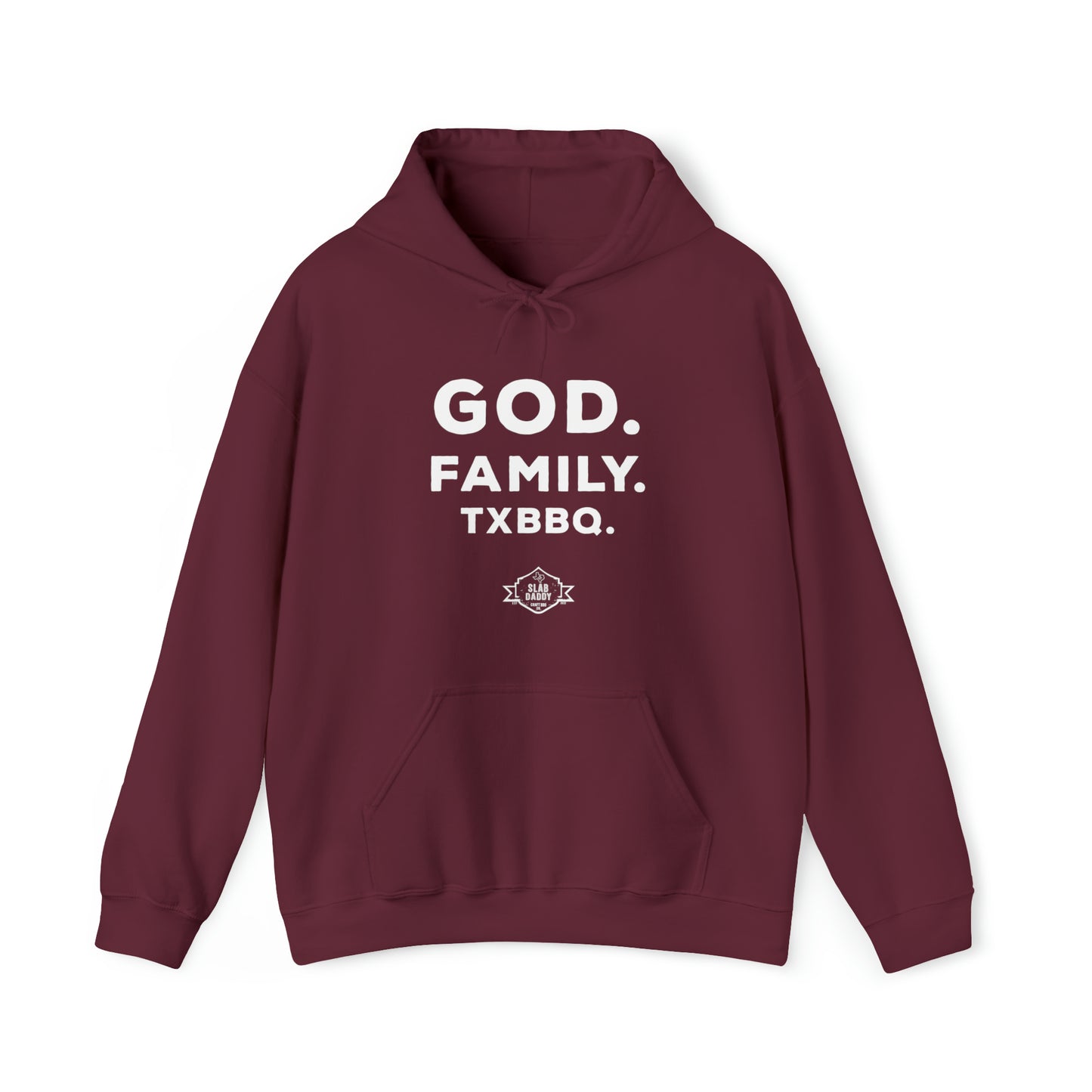 God Family TX BBQ  Hooded Sweatshirt